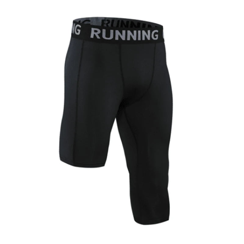 Sports Fitness Pants Men Gym Shorts Workout Tights Running Training Bottoming Shorts Compression Leggings Basketball Sportswear