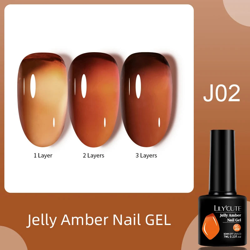 LILYCUTE Ancora Red Autumn Winter Gel Nail Polish Semi Permanent Soak Off UV LED Gel Varnish Manicure Nail Supplies