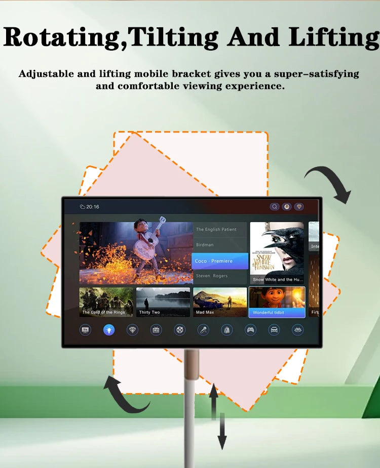 TV Touch Screen Gym Gaming Live Room Interactive 24 Inch Smart Television