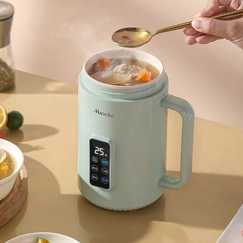 220V /110V Fully Automatic Mini Stew Pot Porridge Pot Household Electric Stew Pot Ceramic BB Soup Porridge Cooker EU/US Plug