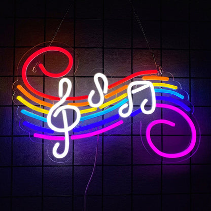 Karaoke Led Neon Sign, Microphone Note Icon, Suitable For Bars, Clubs, Music Classrooms, Music Studios, Ktv, Bedroom Decor.