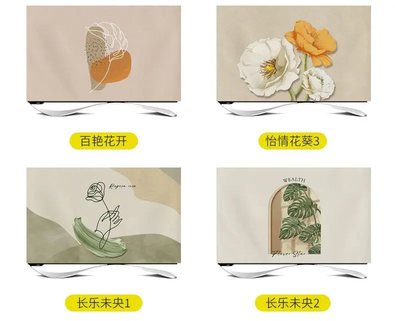 TV Cover Aesthetic three-dimensional sense Household Hanging LCD TV Dust 24-75 Inch Living Room Decoration for Televisions