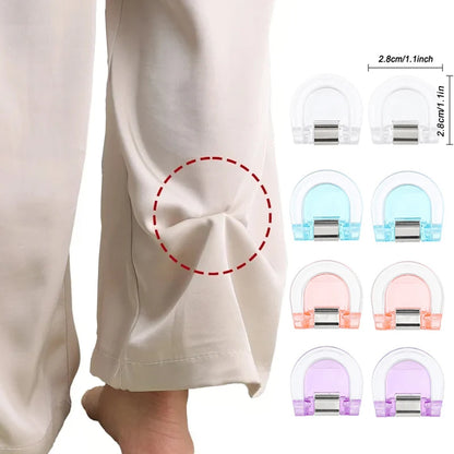 8Pcs Invisible Leg Shortening Clip,non-slip Pants Edge Clip,used For Anti-drag Pants Hem Fixing,Multifunctional Page Holder Clip