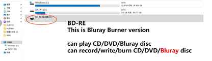 External USB3.0 Bluray Burner Writer Optical BD-RE Recorder 3D BD-ROM Blu-Ray Reader Bluray Play DVD Recorder for Laptop/Desktop