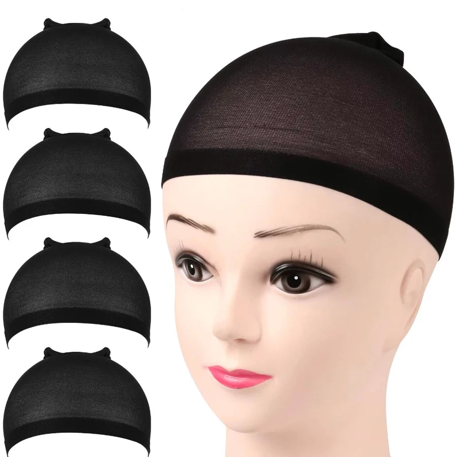 16pcs/8Pack Unisex Elastic Hair Net Set Comfortable Breathable Polyamide Nylon Hair Caps for All Hair Types And Lengths