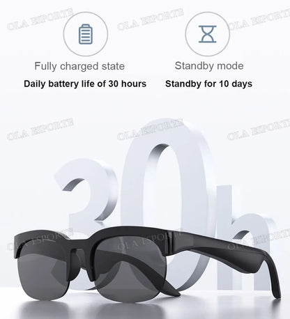 New Camera Control Smart Glasses 2025 Music Sunglasses Headphones Wireless Bluetooth Call Headset HIFI Audio glasses For Android