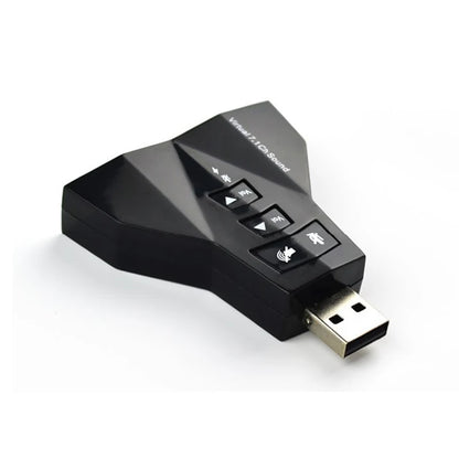 USB Virtual 7.1 Independent Sound Card Airplane shaped Sound Card Computer Driver Free External Desktop Laptop