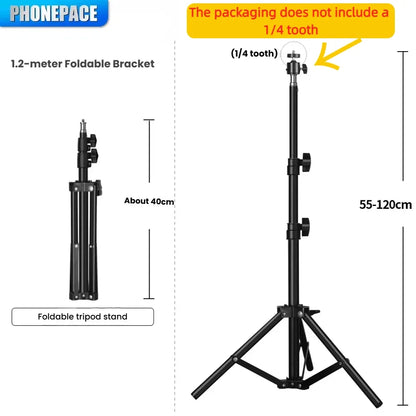 PHONEPACE  Foldable Tripod Stand - Projector Camera Mobile Phone Computer Notebook Holder Durable Stable Base