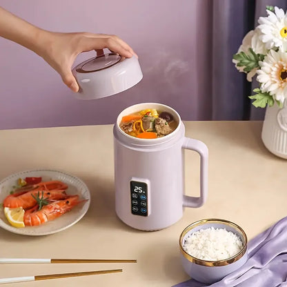220V /110V Fully Automatic Mini Stew Pot Porridge Pot Household Electric Stew Pot Ceramic BB Soup Porridge Cooker EU/US Plug