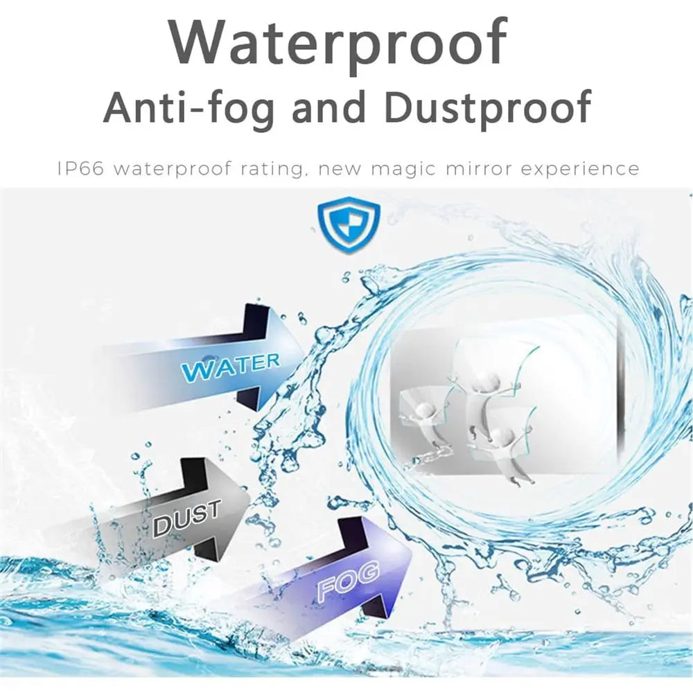 42 inches 4K Touchsn Smart Mirror Vanishing TV Waterproo IP65 Bathroom Teion Wii Android DTV ATSC Bluetooth Decoration Advertisi