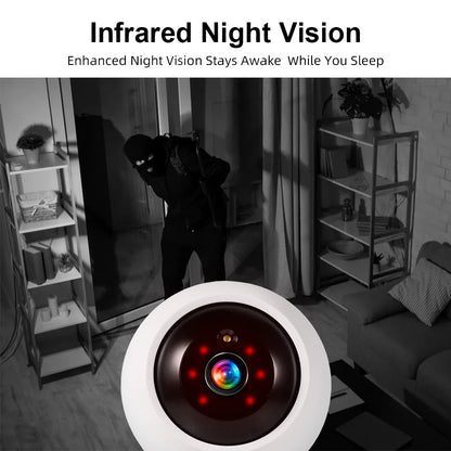 Fuers 5MP WiFi Camera Works With Tuya Smart Home Indoor Wireless IP Surveillance Camera Automatic Tracking Security Baby Monitor