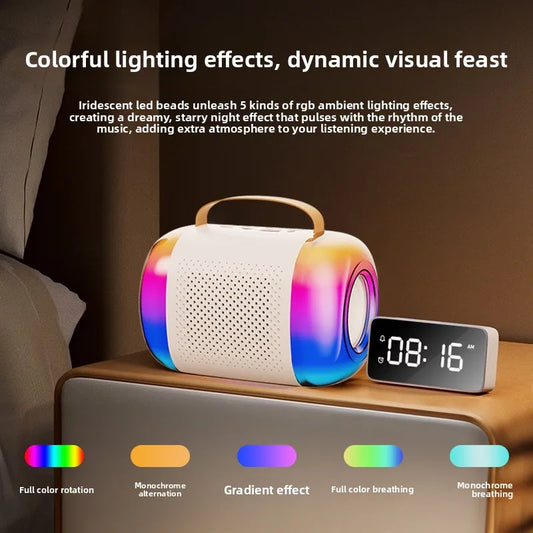 Wireless Speaker Microphone Karaoke Mini Portable Audio Microphone Portable Karaoke Speaker with Mic Home Singing For Kids Gift