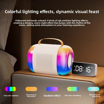Wireless Speaker Microphone Karaoke Mini Portable Audio Microphone Portable Karaoke Speaker with Mic Home Singing For Kids Gift