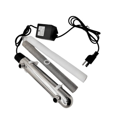12W Stainless Steel UV Water Sterilizer Ultraviolet Tube Lamp Direct Drink Disinfection Filter Aquarium Fish Tank Purifier