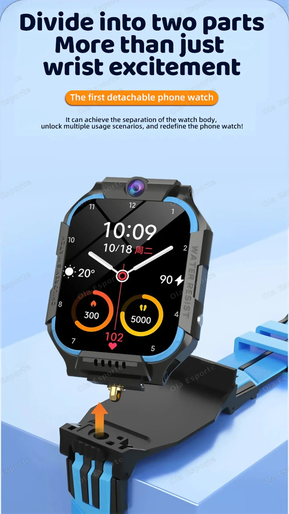 New Kids 5G Smart Watch SOS GPS+BDS/GLONASS Location Phone Call Camera Child Smartwatch 1.83 Inch WIFI Waterproof For Watch Gift