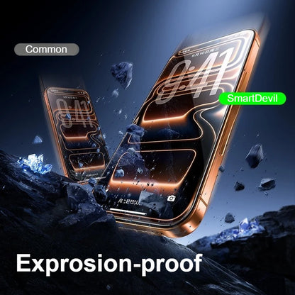 SmartDevil 2/3PCS Screen Protector for iPhone 17Pro Max 17 Borderless Tempered Glass Film for iPhone Air Anti-fingerprint Clear