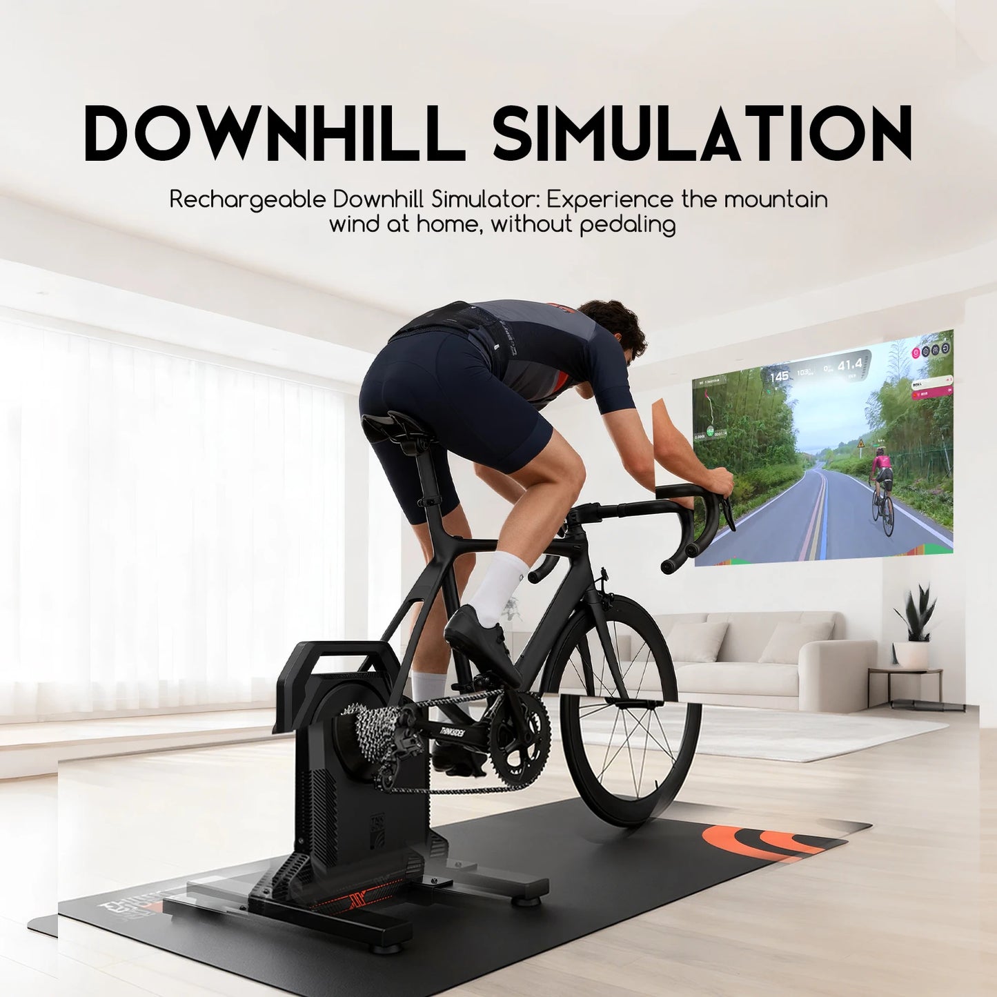 ThinkRider XXPRO Direct Drive  Smart Bike Trainer Max 2500W Indoor Training Generate electricity by oneself Bicycle Roller