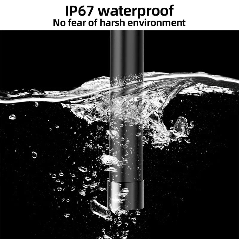 KERUI Industrial Borescope, 3 in 1 Endoscope Camera with 6 LEDs, Type C,IP67 Waterproof, OTG Mini Camera for Pipeline Inspection