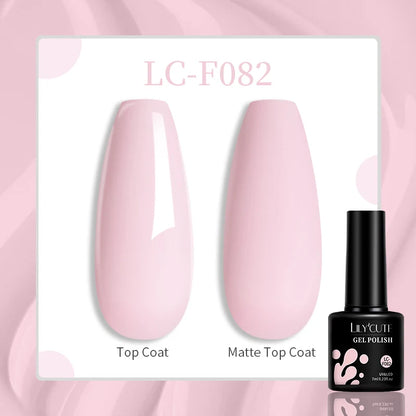 LILYCUTE 7ml White Color Gel Nail Polish Semi Permanent UV Gel Polish Gorgeous Full Coverage Soak Off UV LED Nail Gel Varnishes