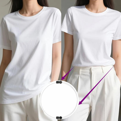 3Pcs Adjustable Elastic Crop Tuck Tool Band Women Fashion Clothing Accessory For Shirt Summer Instant Waist Slimming Non-Slip