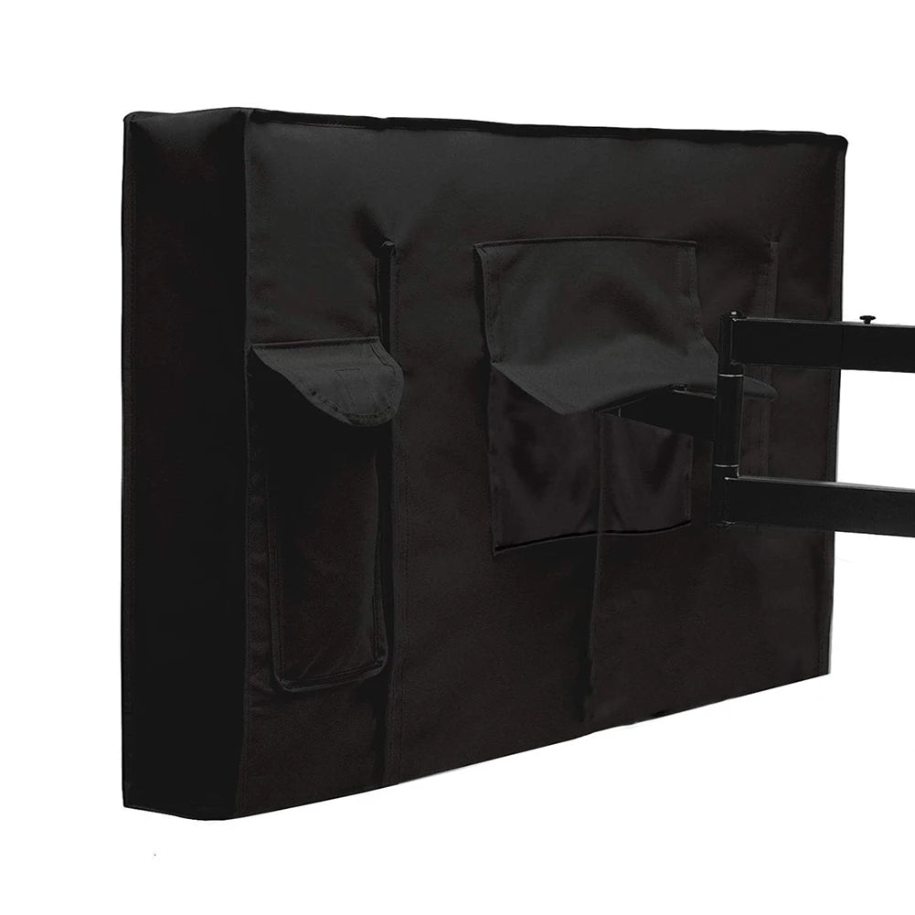 Weatherproof Dust-proof Outdoor TV Cover Black 22-24'' 30-32'' 40-42'' 46-48'' 50-52'' 55-58'' 60-65'' 70-75'' Protect TV Screen