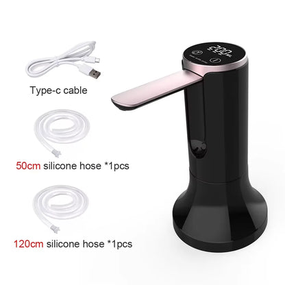 Electric Water Gallon Bottle Pump Automatic Water Dispenser Pump 19 Liters Foldable Desktop Water Bottle Pump USB Rechargeable