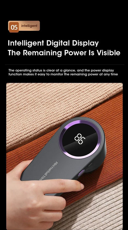 Lint Remover for Clothing Electric Pellet Fluff Remover Rechargeable Portable Fabric HairBall Shaver Removes Lint from Clothes