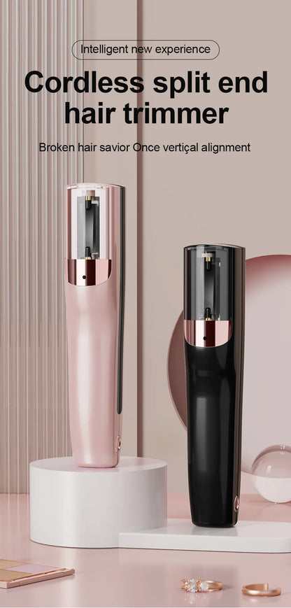 Electric hair clipper, dual-use for care and styling, portable dual function design, easy to handle split hair ends. Ideal beaut