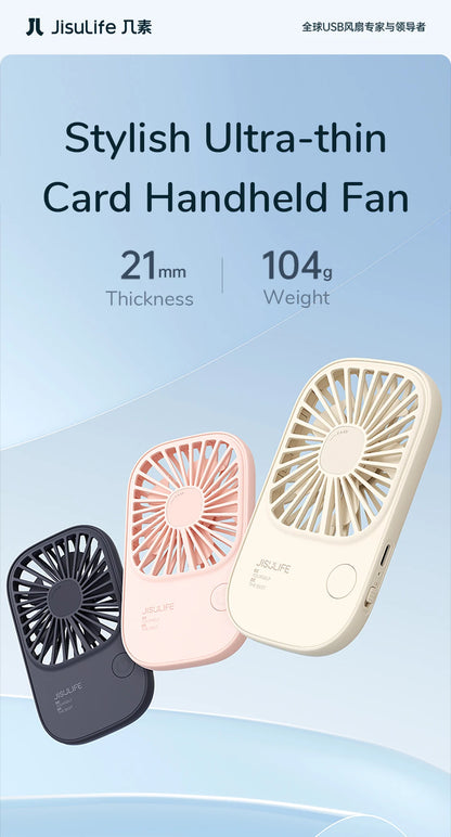 JISULIFE Mini Handheld Fan Portable Fan, Small Desk Fan with Bracket, USB Rechargeable Lash Fans,Eyelash Makeup Fan