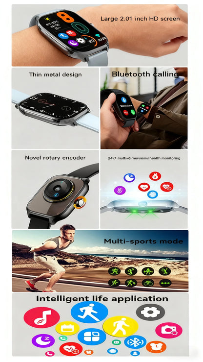 HOMEFISH H9 Intelligent Watch Bluetooth Call Remote Photography Sleep Monitoring Multiple Sports Modes Heart Rate Blood