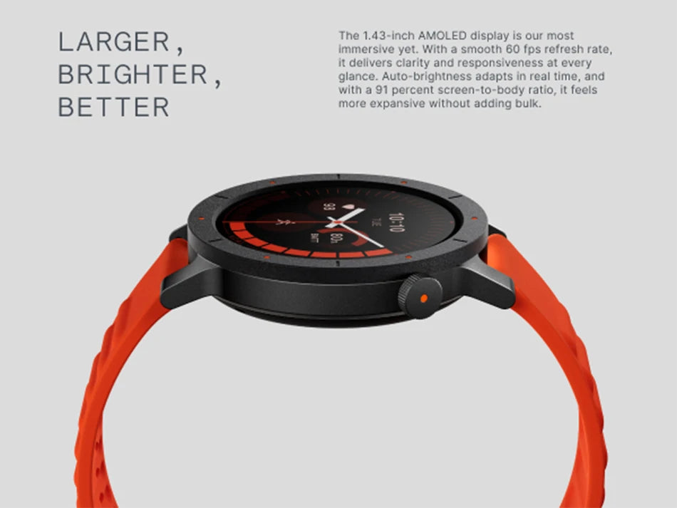 CMF BY NOTHING Watch 3 Pro Smart Watch 1.43"AMOLED Dual-Band GPS & 130+ Sport Modes Bluetooth Call AI Energy Sleep Monitor IP68