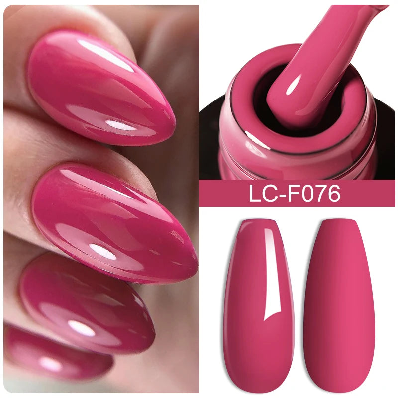 LILYCUTE 7ml White Color Gel Nail Polish Semi Permanent UV Gel Polish Gorgeous Full Coverage Soak Off UV LED Nail Gel Varnishes