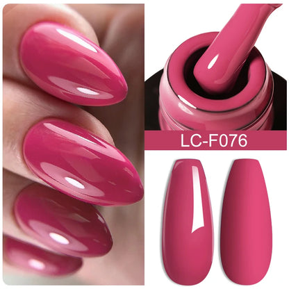 LILYCUTE 7ml White Color Gel Nail Polish Semi Permanent UV Gel Polish Gorgeous Full Coverage Soak Off UV LED Nail Gel Varnishes