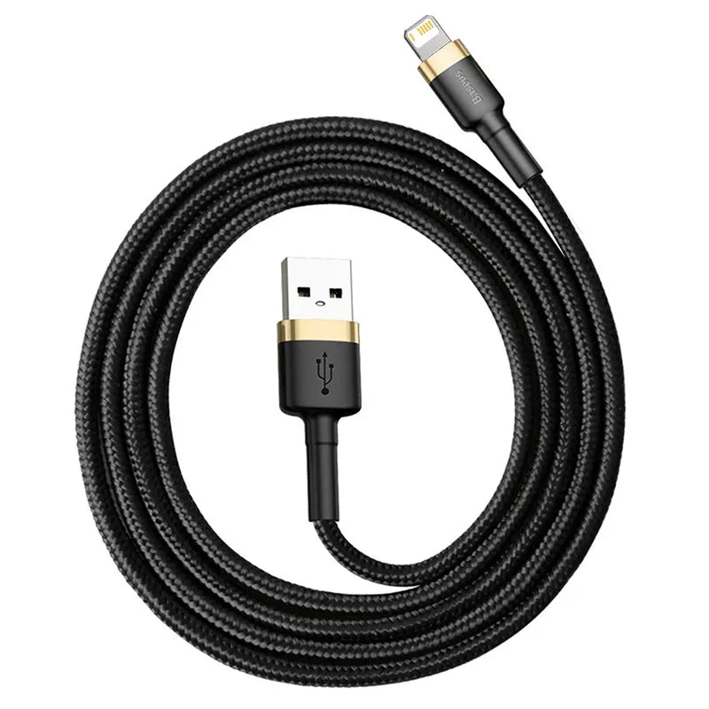 Baseus 7Pin Charge Cable for iPhone 14 13 12 11 Xs X 8 Plus Cable Fast Charging Cable for iPhone iPad Charge Cable USB Data Line