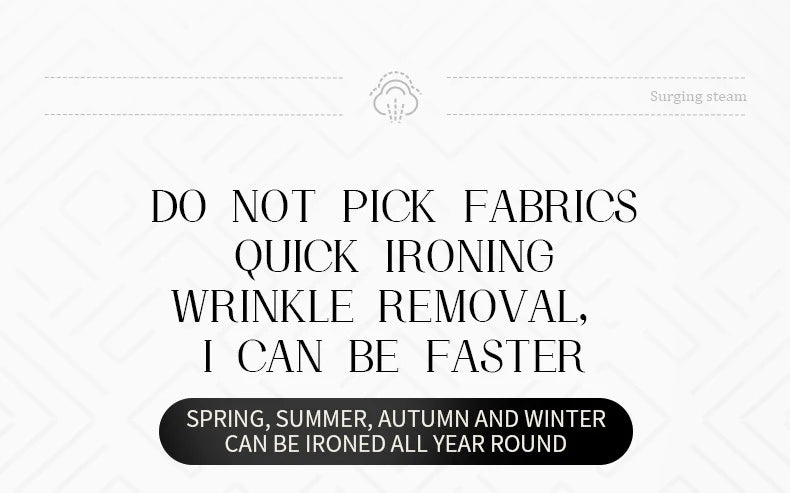 110V/220V Handheld Steam Iron Foldable Garment Steamer 1200W Power Portable 4 Speed Steamer Touch Screen Rotary Electric Iron