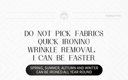 110V/220V Handheld Steam Iron Foldable Garment Steamer 1200W Power Portable 4 Speed Steamer Touch Screen Rotary Electric Iron