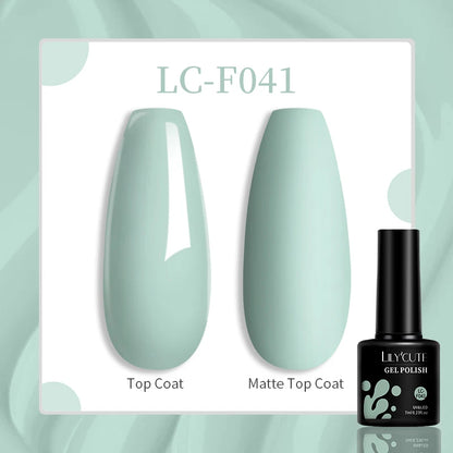 LILYCUTE 7ml White Color Gel Nail Polish Semi Permanent UV Gel Polish Gorgeous Full Coverage Soak Off UV LED Nail Gel Varnishes