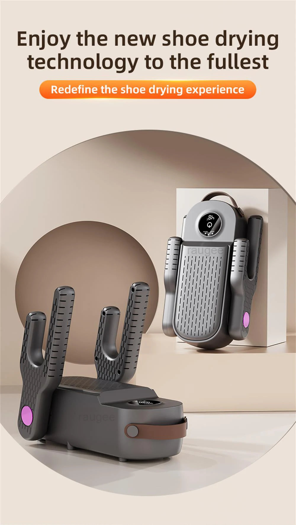 Shoe Dryer Smart Footwear Dryer Fast Drying Deodorizing Sterilizing Household Shoe Warmer with Heater Foldable Dry Sterilizer