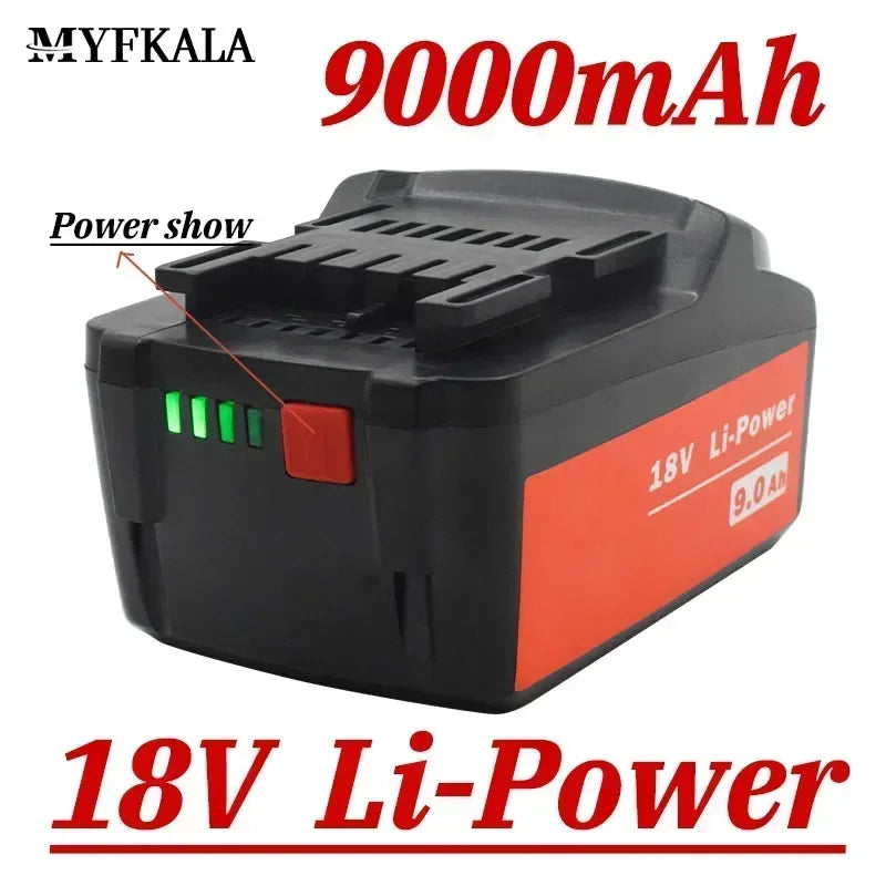 For Metabo 18V 4.0-9.0Ah Battery Power Tools Drill Driver Wrench Hammer Grinder for Metabo 18VBattery Asc30 Asc55 625592000
