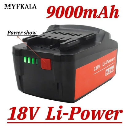 For Metabo 18V 4.0-9.0Ah Battery Power Tools Drill Driver Wrench Hammer Grinder for Metabo 18VBattery Asc30 Asc55 625592000