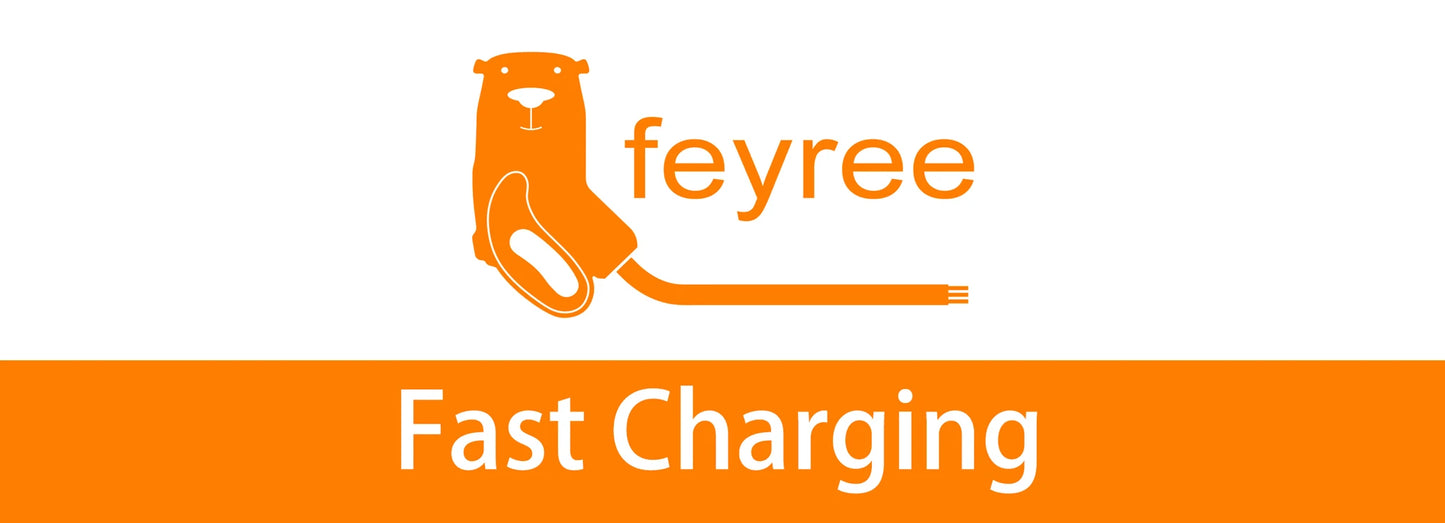 feyree 11KW Type2 Cable 16A 3Phase EV Portable Charger 32A 7KW EVSE Charging Box 5M Cable CEE Male Plug for Electric Car Charger