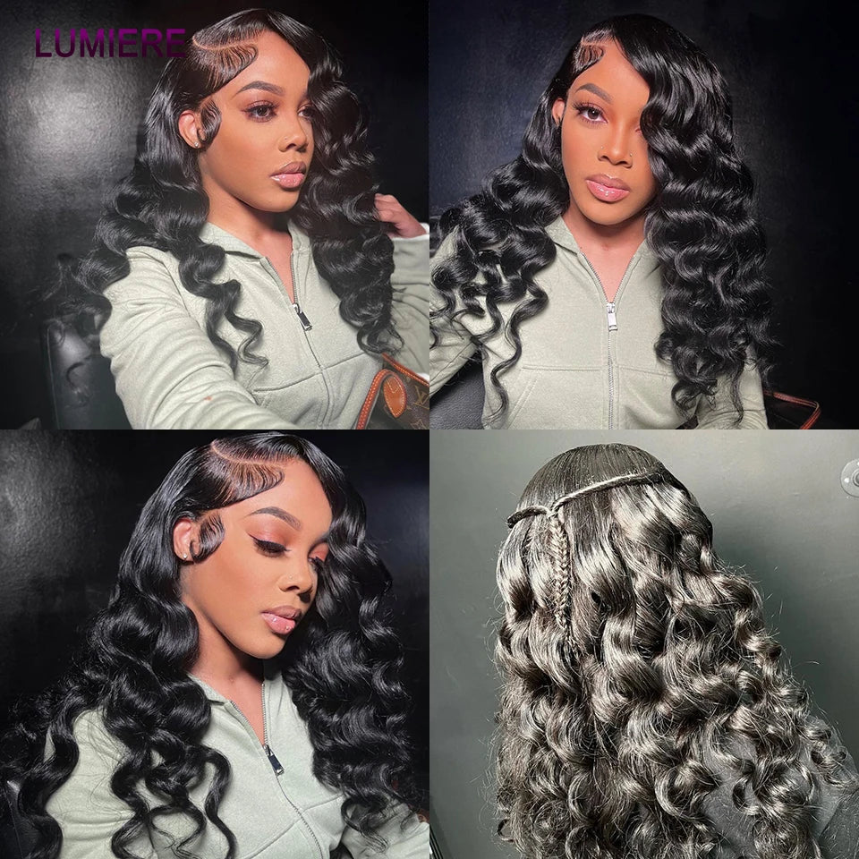 Loose Deep Wave Bundles 100% Virgin Raw Brazilian Human Hair Weave 1/3/4   Bundle Deals Hair Extension Double Weft Wholeasle 30"