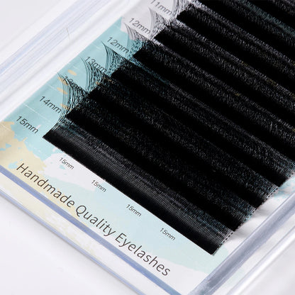 Yelix 10 Cases 3D W Shaped Lashes Smaller Spacing Eyelashes Extension Natural Soft Lashes Premade Volume Fans Eyelashes