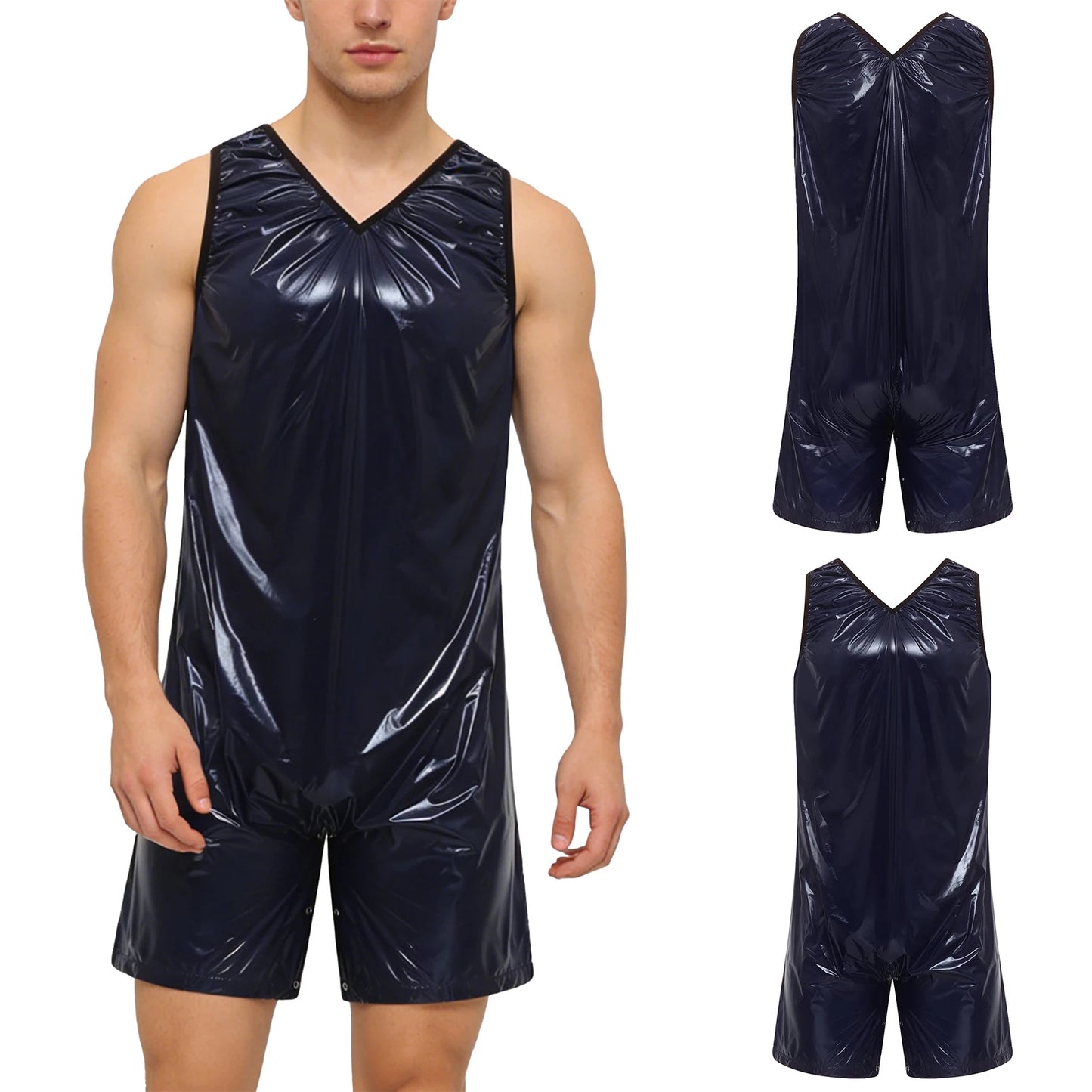 Men Women Waterproof Bodysuit Washable Leak-proof Diaper Cover Swimwear Clubwear Elderly Alzheimer Bedridden Adaptive Clothing