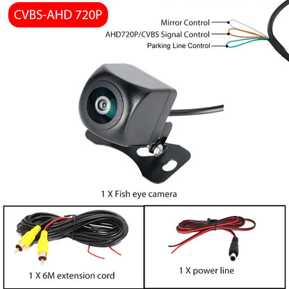 170° Wide Angle AHD Car Backup Camera 720P/1080P Dual Resolution Enhanced IR Night Vision Waterproof Universal Reverse Camera