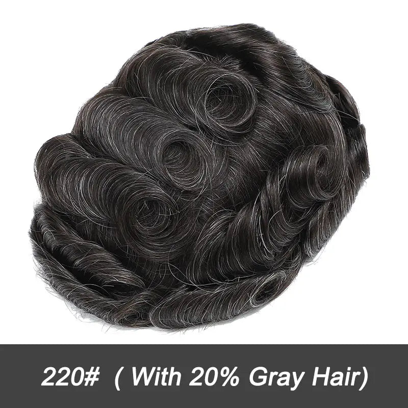 Australia Toupee Men Lace and PU Base Breathable Men's Wig For Men Capillary Prosthesis Replacement Natural Hairline System