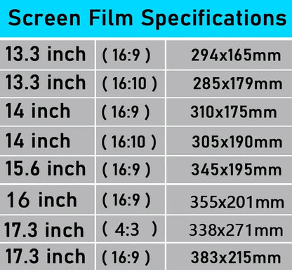 Eye Protection Screen Protector For Laptop 14 15.6 17 Macbook Air 13 15 Pro 14 16 2023 Anti-Glare Anti blue light Matte Film PET