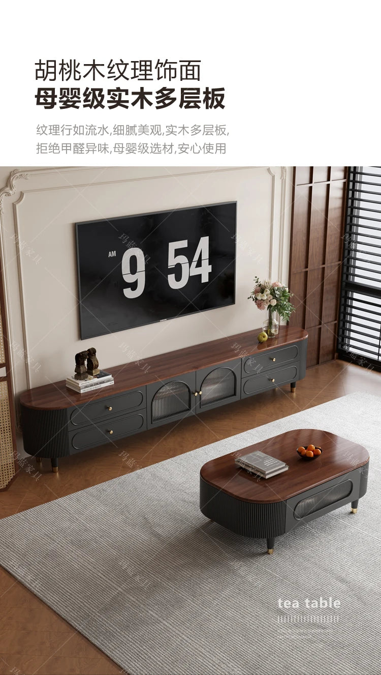 Vertical Vintage Tv Table Wood Heavy Luxury Design Tv Stand Living Room High End Muebles Para El Hogar House Accessories