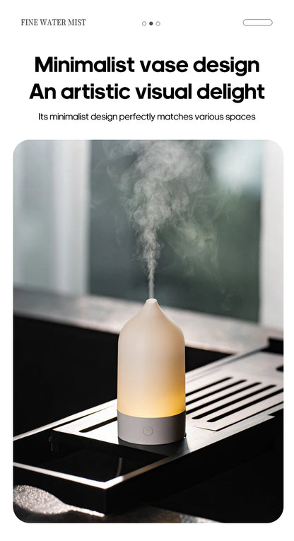 KINSCOTER New Aroma Diffuser 120ml Portable Silent Air Humidifier Colorful Night Light Essential Oil Diffuser for Room Home