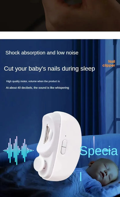 Electric Nail Clipper Grinding and Polishing 2 in 1 Multifunctional Portable Automatic Nail Grinder Electric Manicure Tool